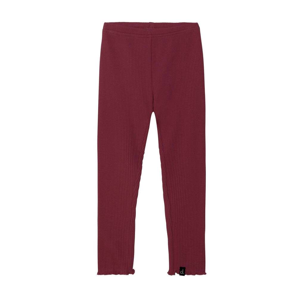 Rib Leggings Burgandy - 10